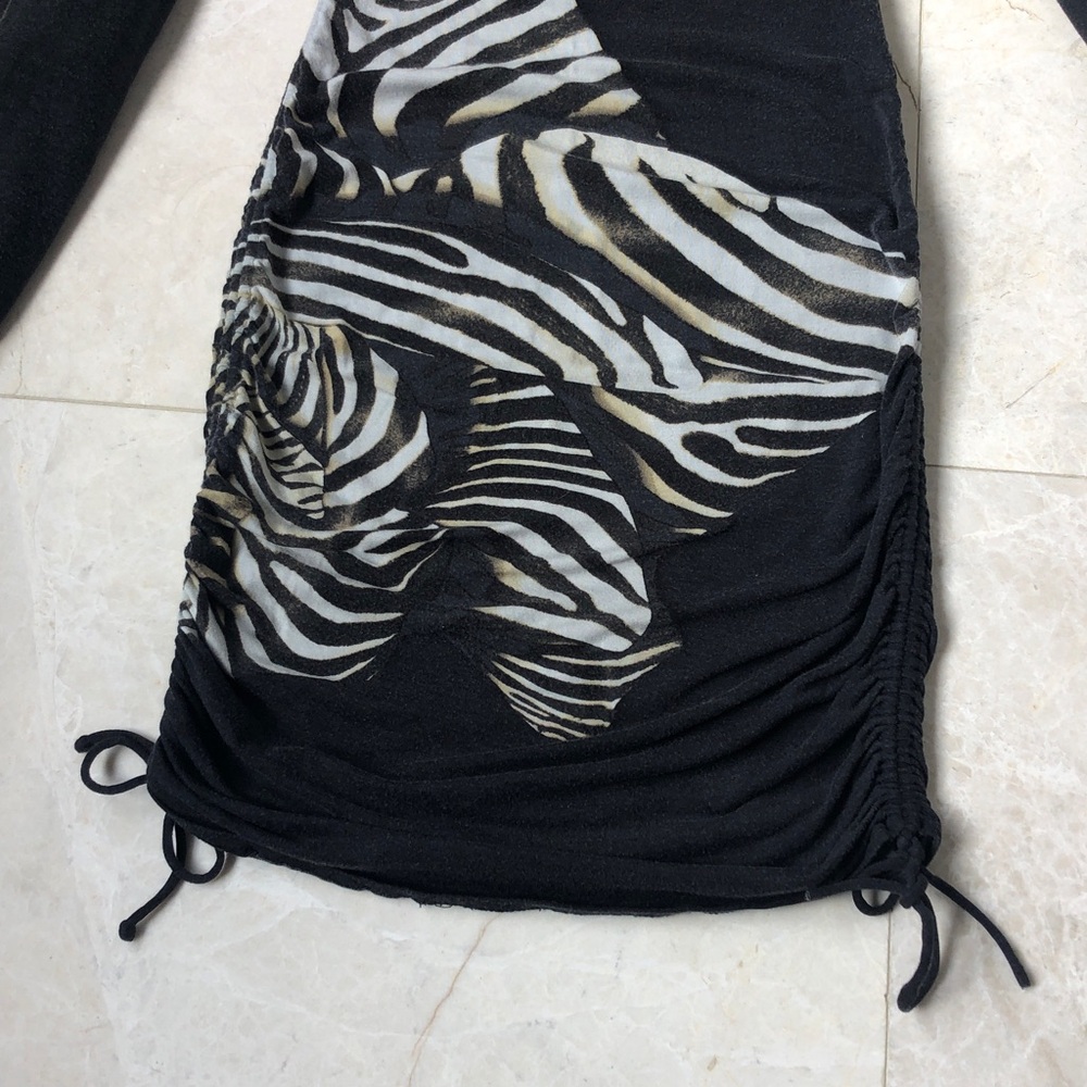 Roberto Cavalli Zebra Print Long Sleeve  Dress. Size 38. - Picture 8 of 12